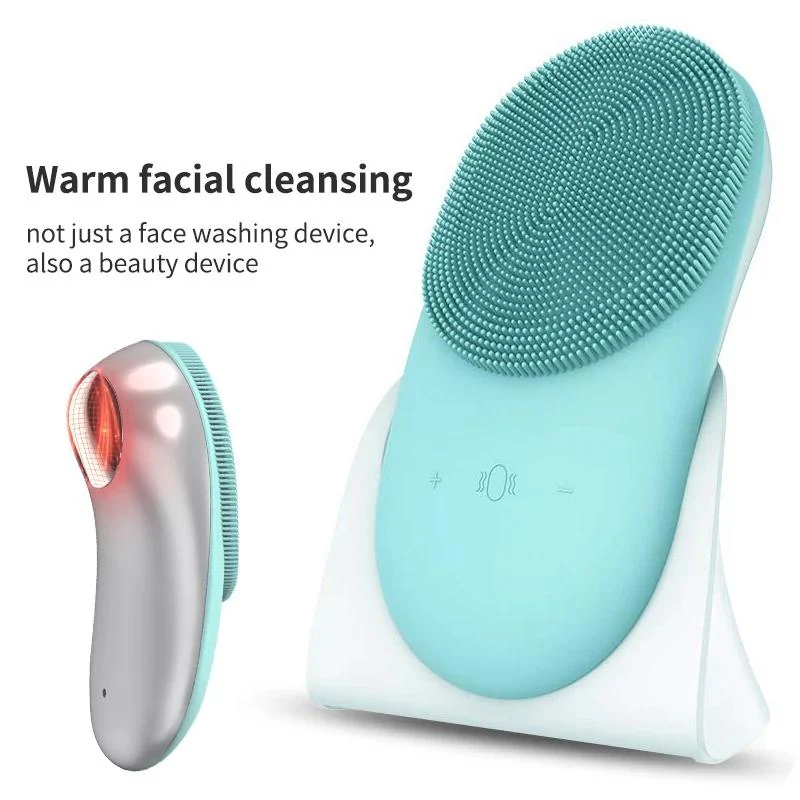 Silicone Facial Scrub 2-in-1 Cleansing Device with Stand - Image 7