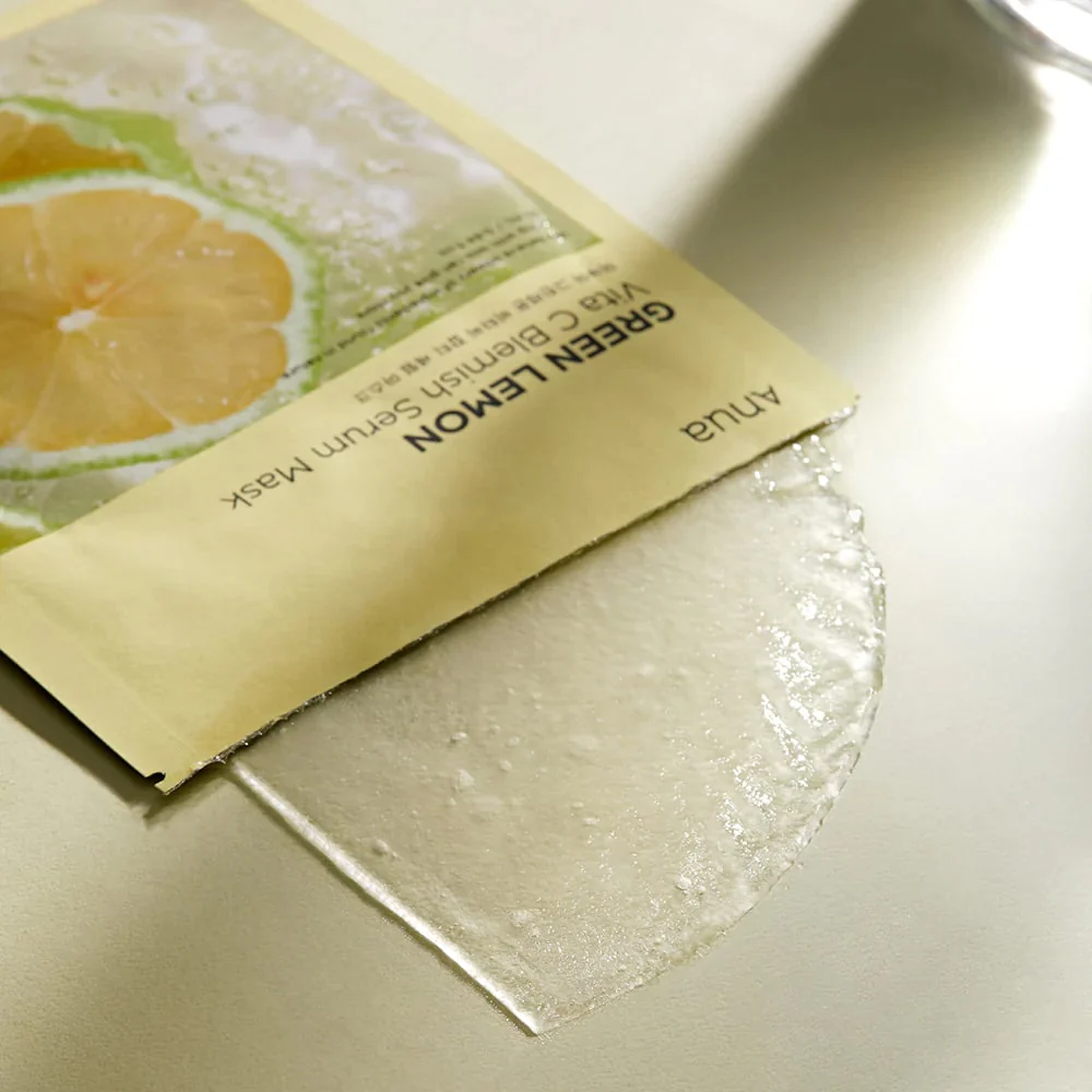 ANUA Green Lemon Vita C Blemish Serum Mask (1 EA) - Image 4