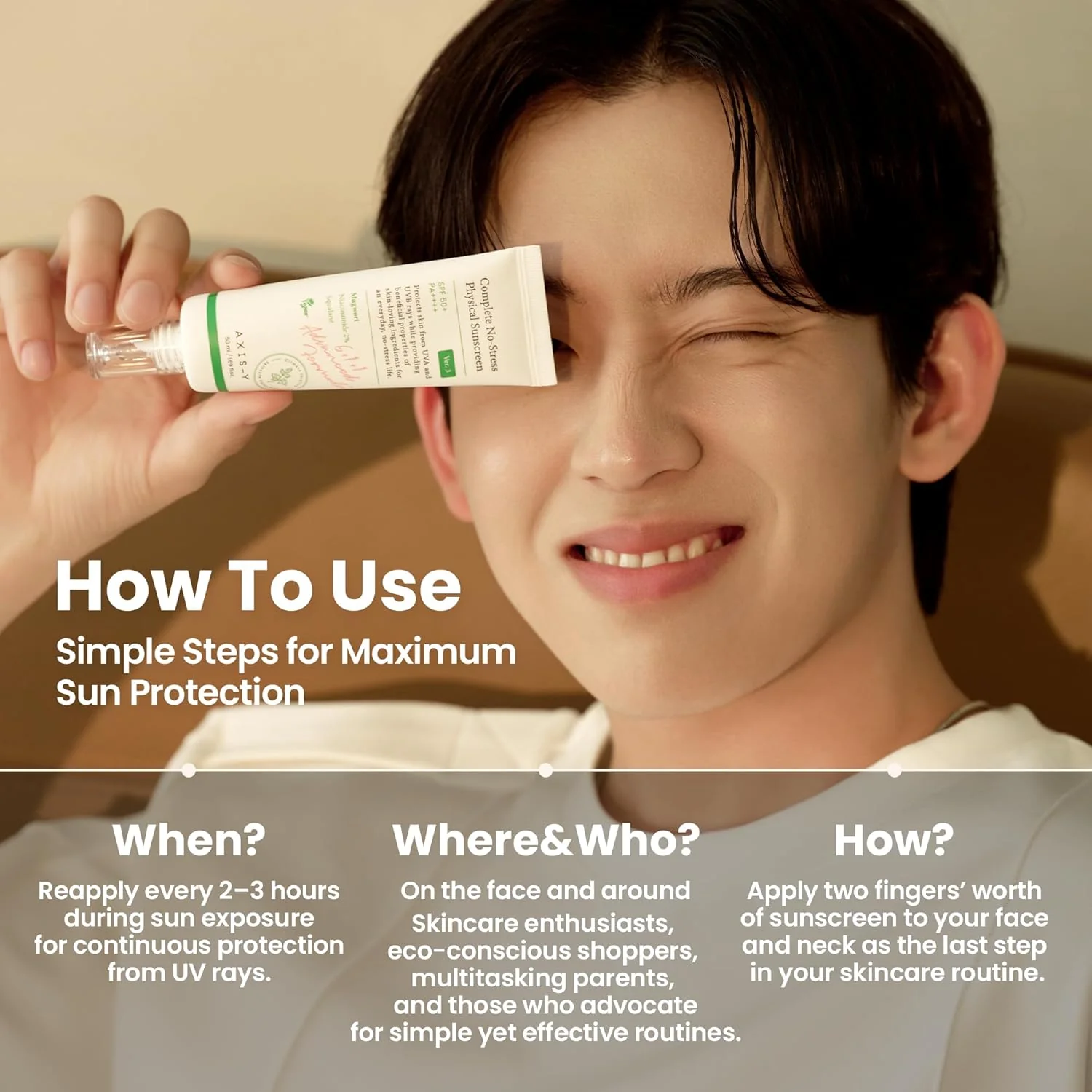 AXIS-Y Complete No Stress Physical Sunscreen 50ml (Ver.3) - Image 9