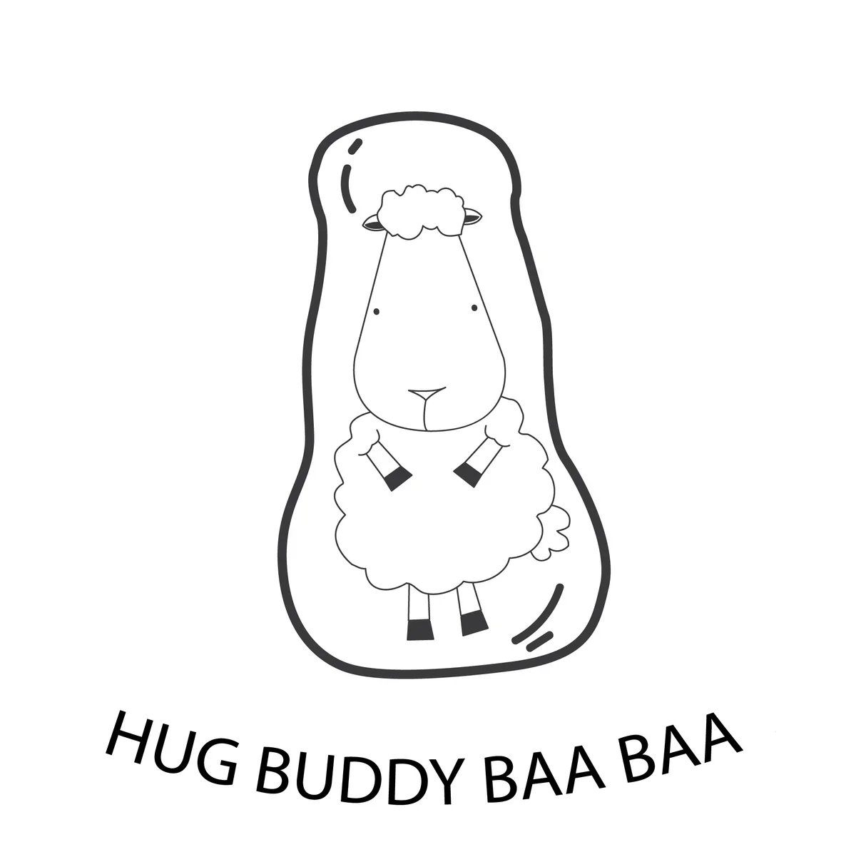 Baabaasheep Hug Baabaa Pillow (original) - Image 3