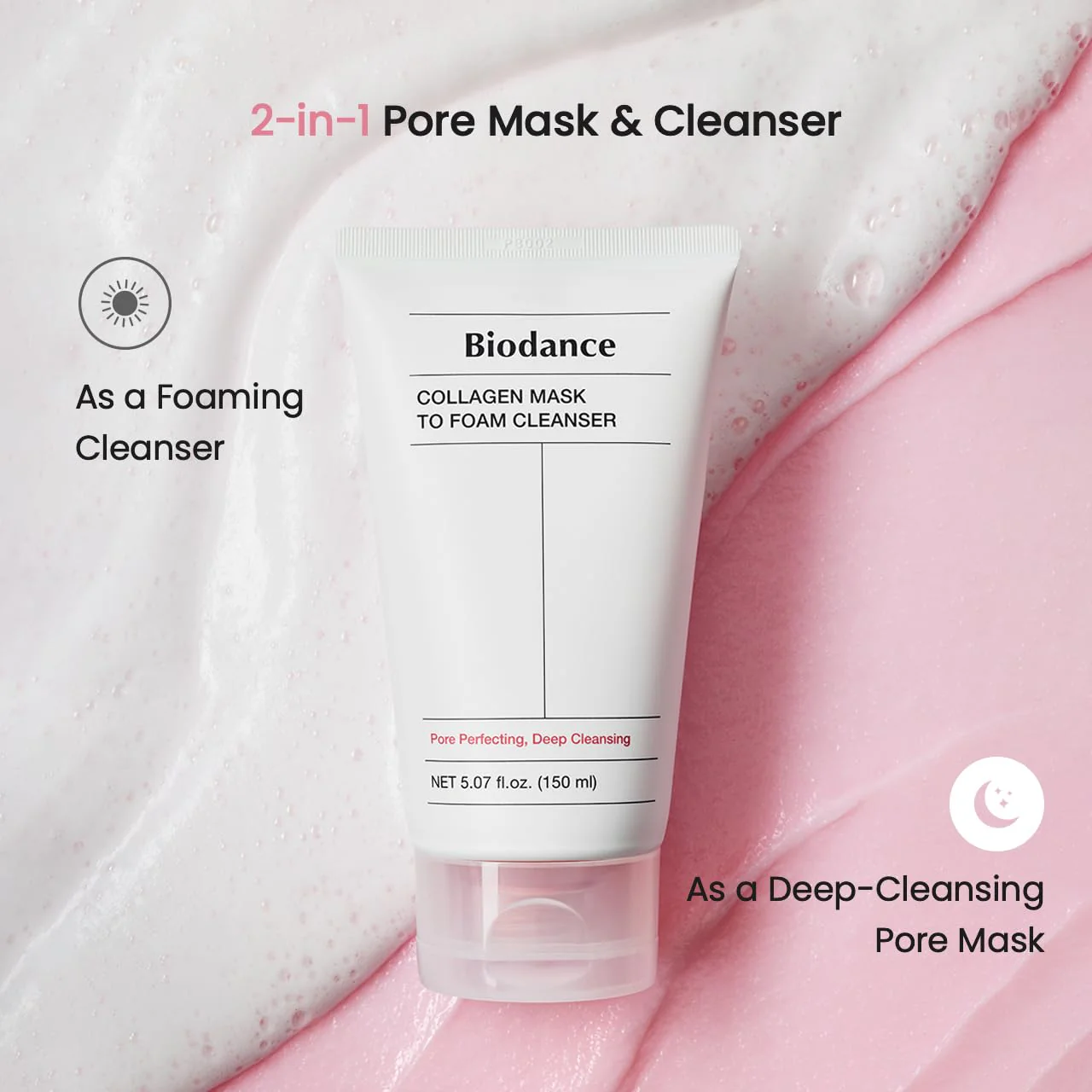 BIODANCE Collagen Mask To Foam Cleanser 150ml - Image 5