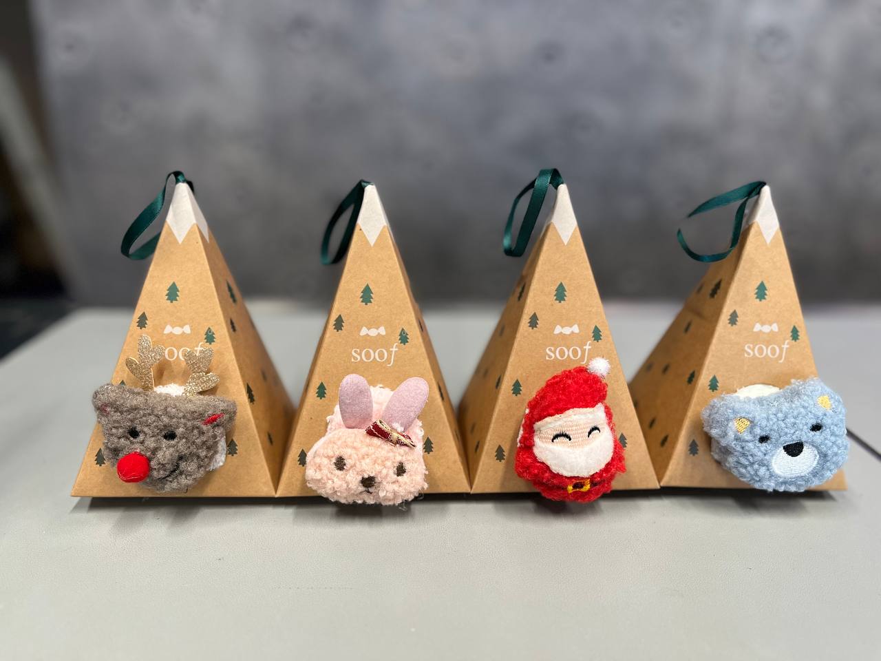 Christmas Tree Triangular Box Socks - Image 13