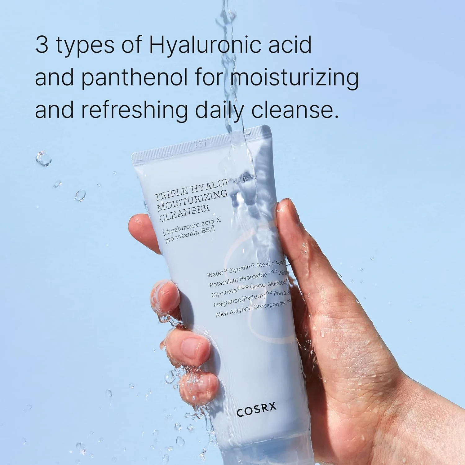 COSRX Triple Hyaluronic Moisturizing Cleanser - Image 2
