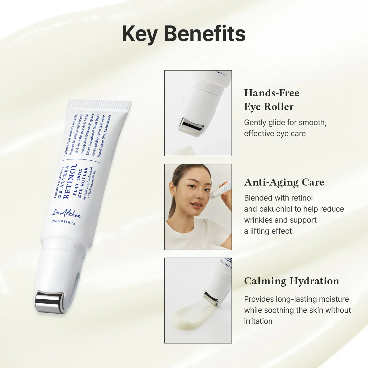DR ALTHEA Retinol Flat Iron Eye Roller 25ml - Image 5