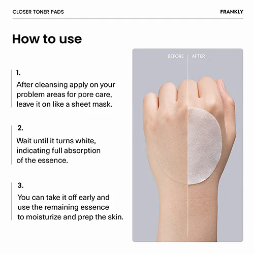 FRANKLY Closer Toner Pads 105ml - Image 5