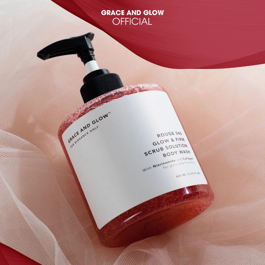 GRACE AND GLOW Rouge 540 Glow & Firm Scrub Solution Body Wash - Image 7