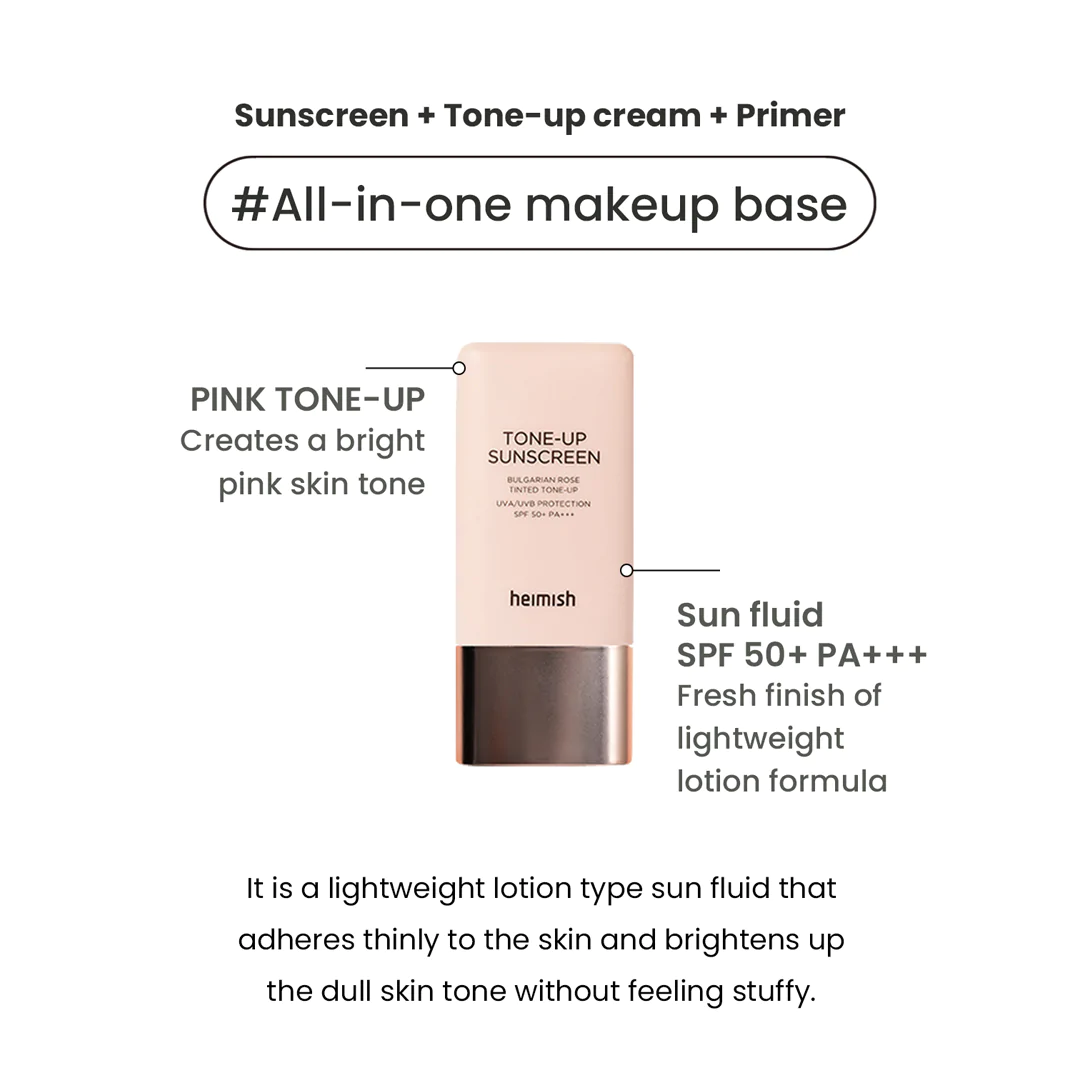 HEIMISH Bulgarian Rose Tone-Up Sunscreen 30ml SPF50+ PA+++ 30ml - Image 6