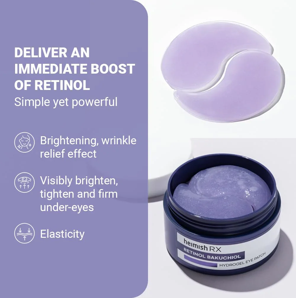 HEIMISH RX Retinol Bakuchiol Hydrogel Eye Patch 60ea - Image 4