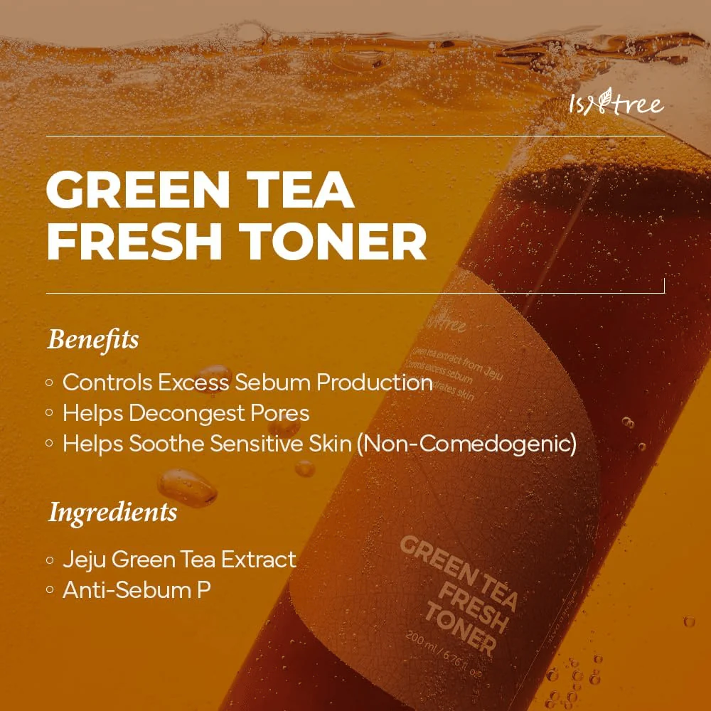 ISNTREE Green Tea Fresh Toner 200ml - Image 3