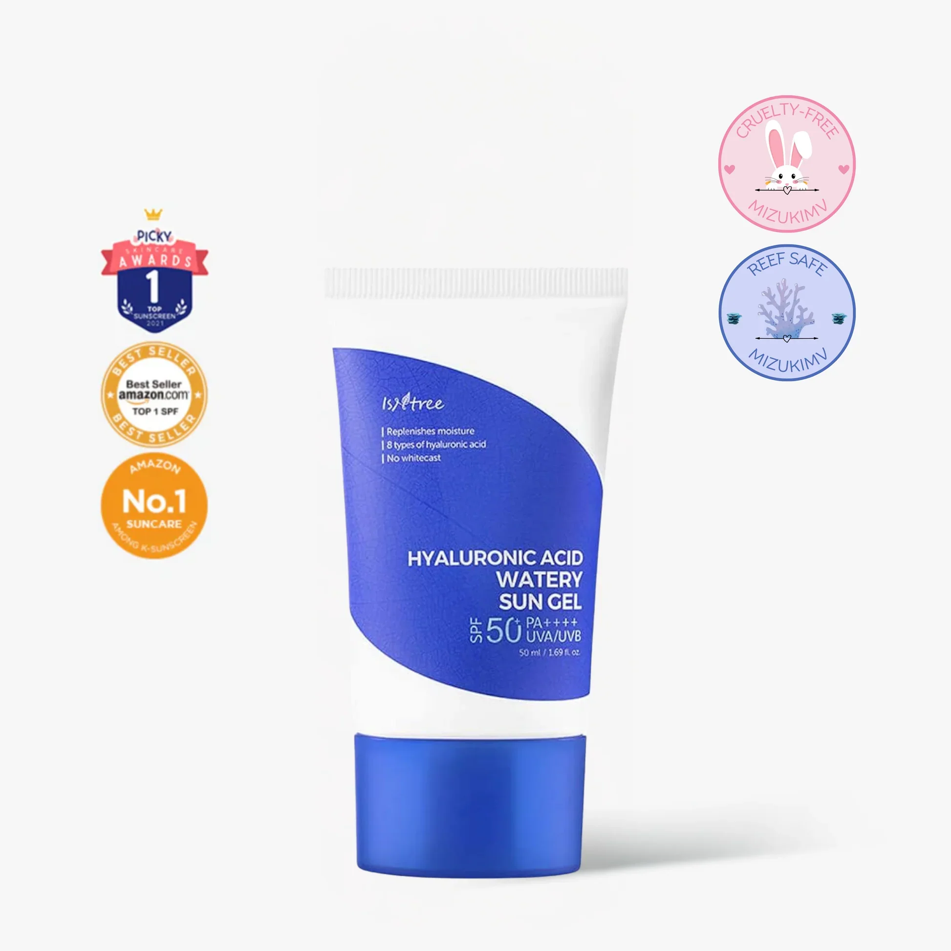 ISNTREE Hyaluronic Acid Watery Sun Gel (2 types) - Image 4