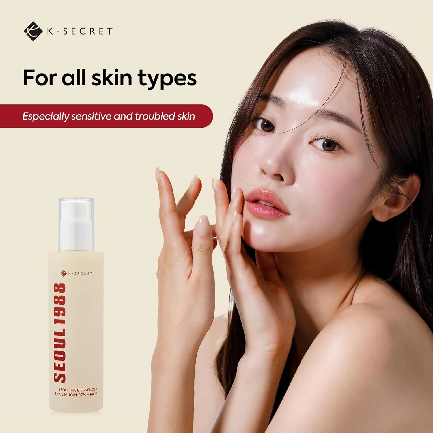 KSECRET Essence : Snail Mucin 97% + Rice 100ml - Image 7