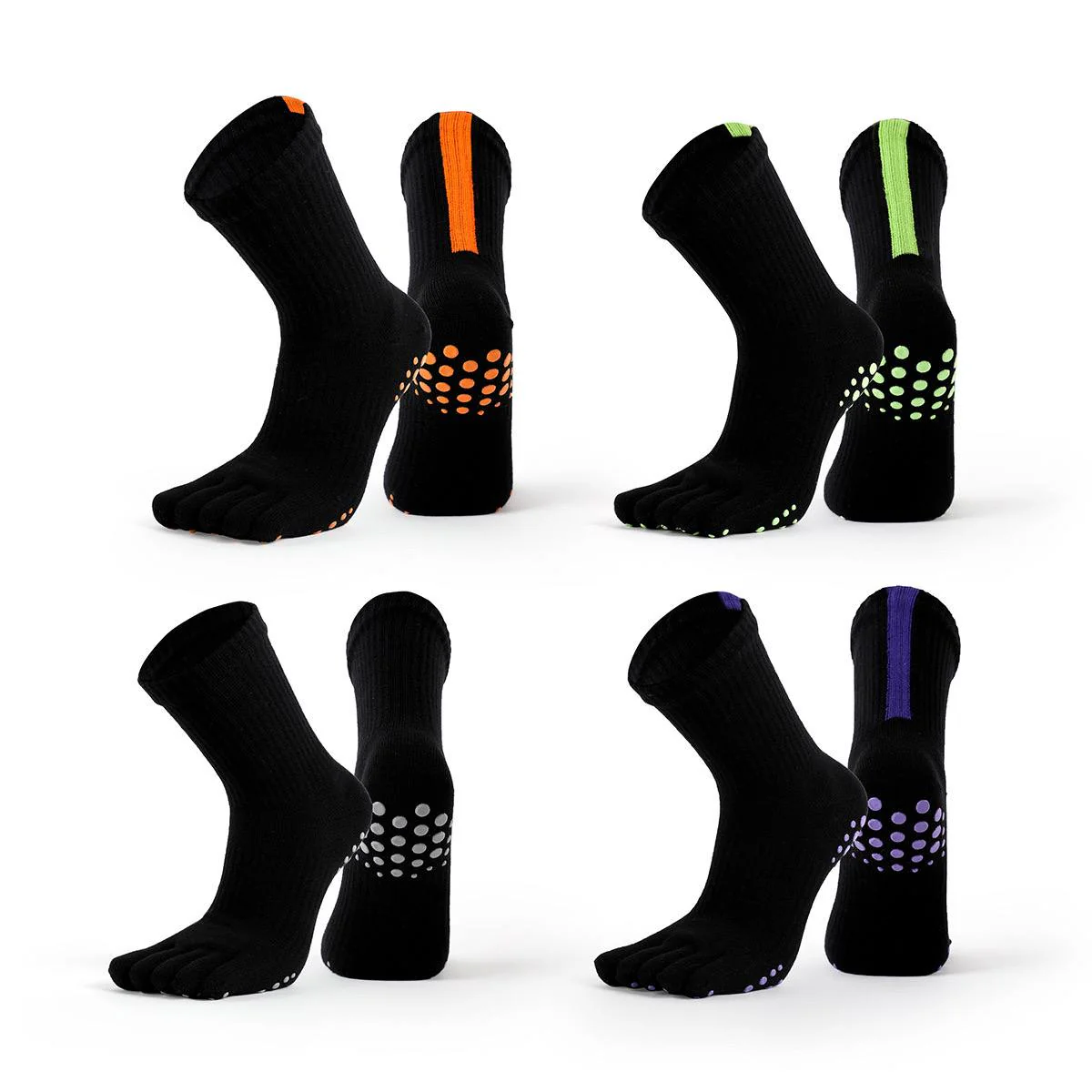[M] Toes Yoga Pilates Non-Slip Grip Sock for Women - Image 9
