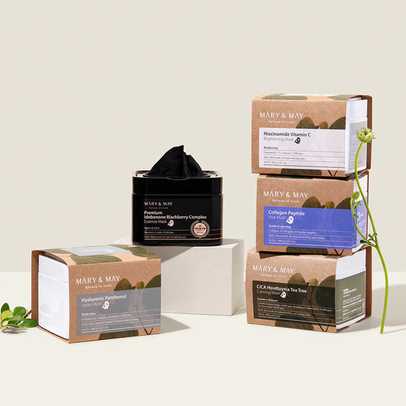 MARY & MAY Premium Idebenone Blackberry Complex Essence Mask - Image 7