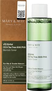 MARY & MAY Vegan CICA Tea Tree AHA PHA Toner (200ml) - Image 6