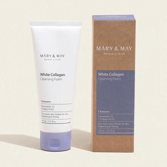 Mary & May White Collagen Cleansing Foam 150ml - Image 7