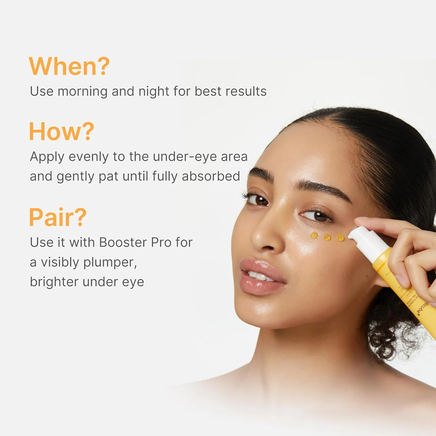MEDICUBE Kojic Acid Turmeric Vita Eye Gel Serum 30ml - Image 5