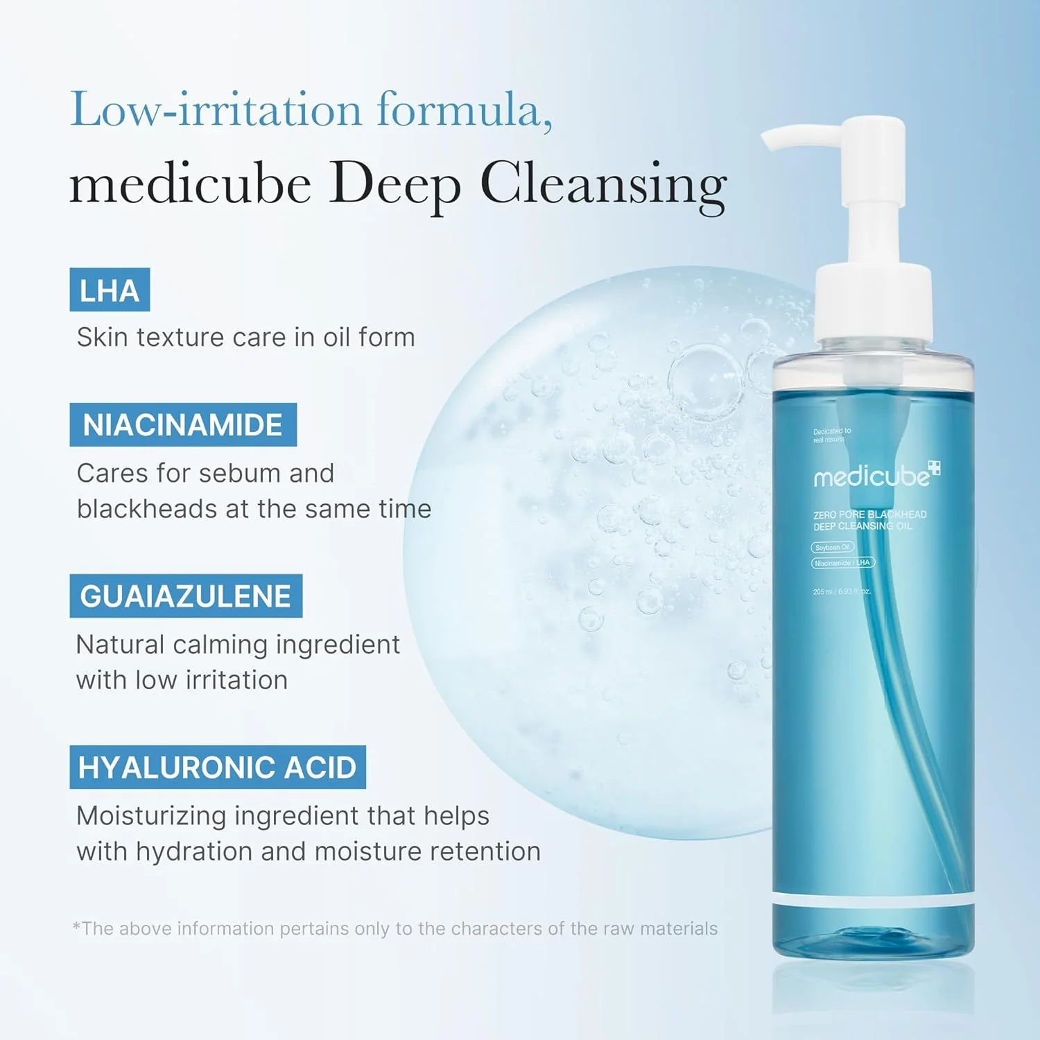 MEDICUBE Zero Pore Blackhead Deep Cleansing Oil 205ml - Image 4