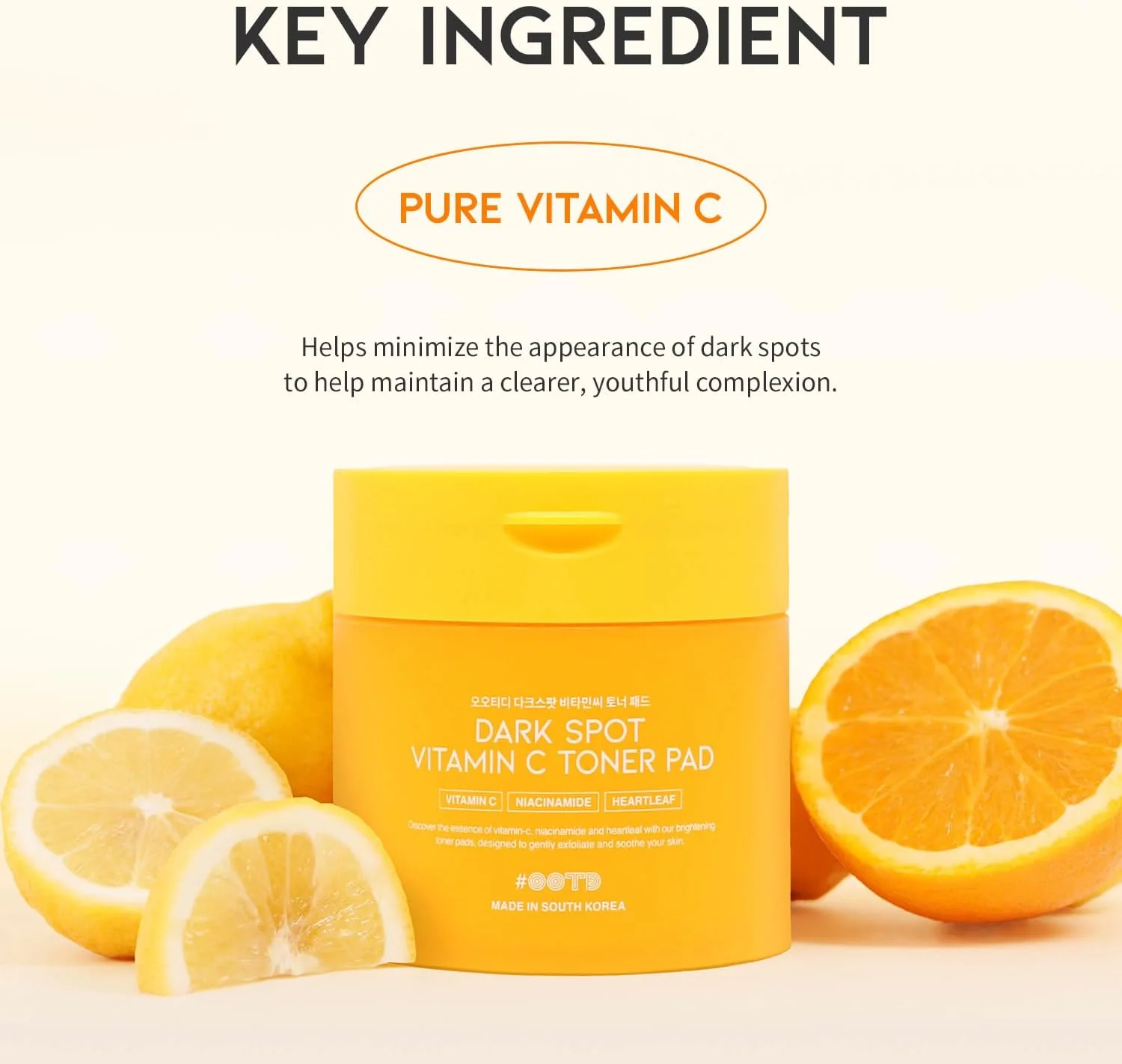 OOTD BEAUTY Dark Spot Vitamin C Toner Pad 120ml - Image 4