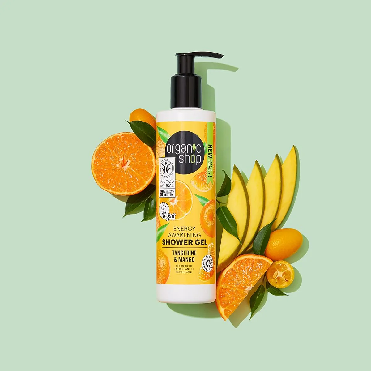 ORGANIC SHOP Energy Awakening Shower Gel Tangerine & Mango 280ml - Image 3