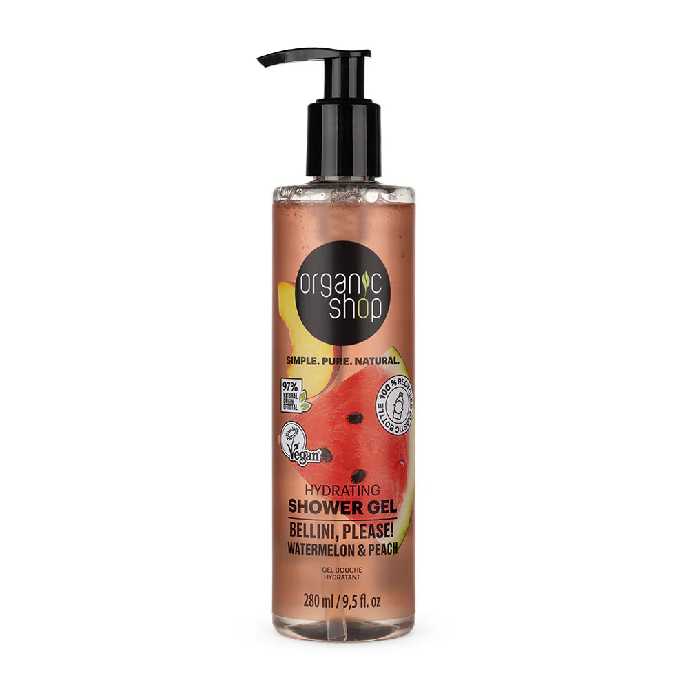 ORGANIC SHOP Hydrating Shower Gel Bellini, Please! Watermelon & Peach 280ml - Image 7