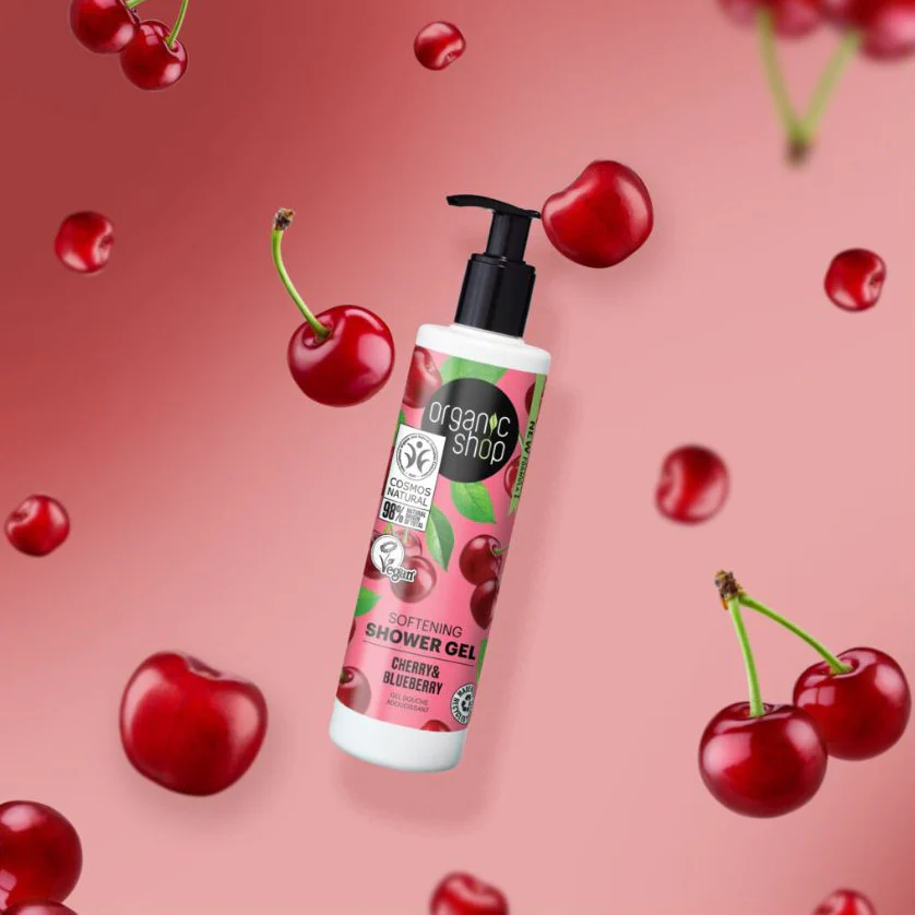 ORGANIC SHOP Softening Shower Gel Cherry And Blueberry 280ml - Image 3