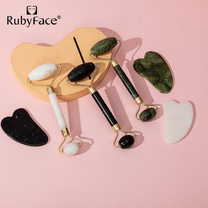 Rubyface Facial Roller + Silicon Brush + Headband - Image 6