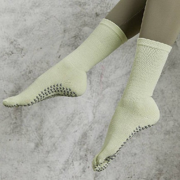 [M] Toes Plain Yoga Pilates Non-Slip Grip Sock for Women - Image 5