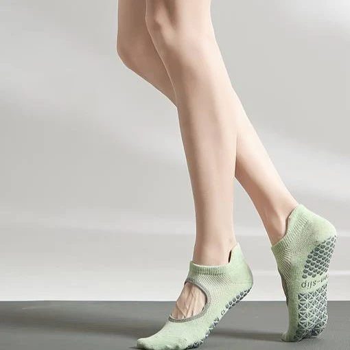 [S] Yoga Pilates Non-Slip Grip Sock for Women - Image 13