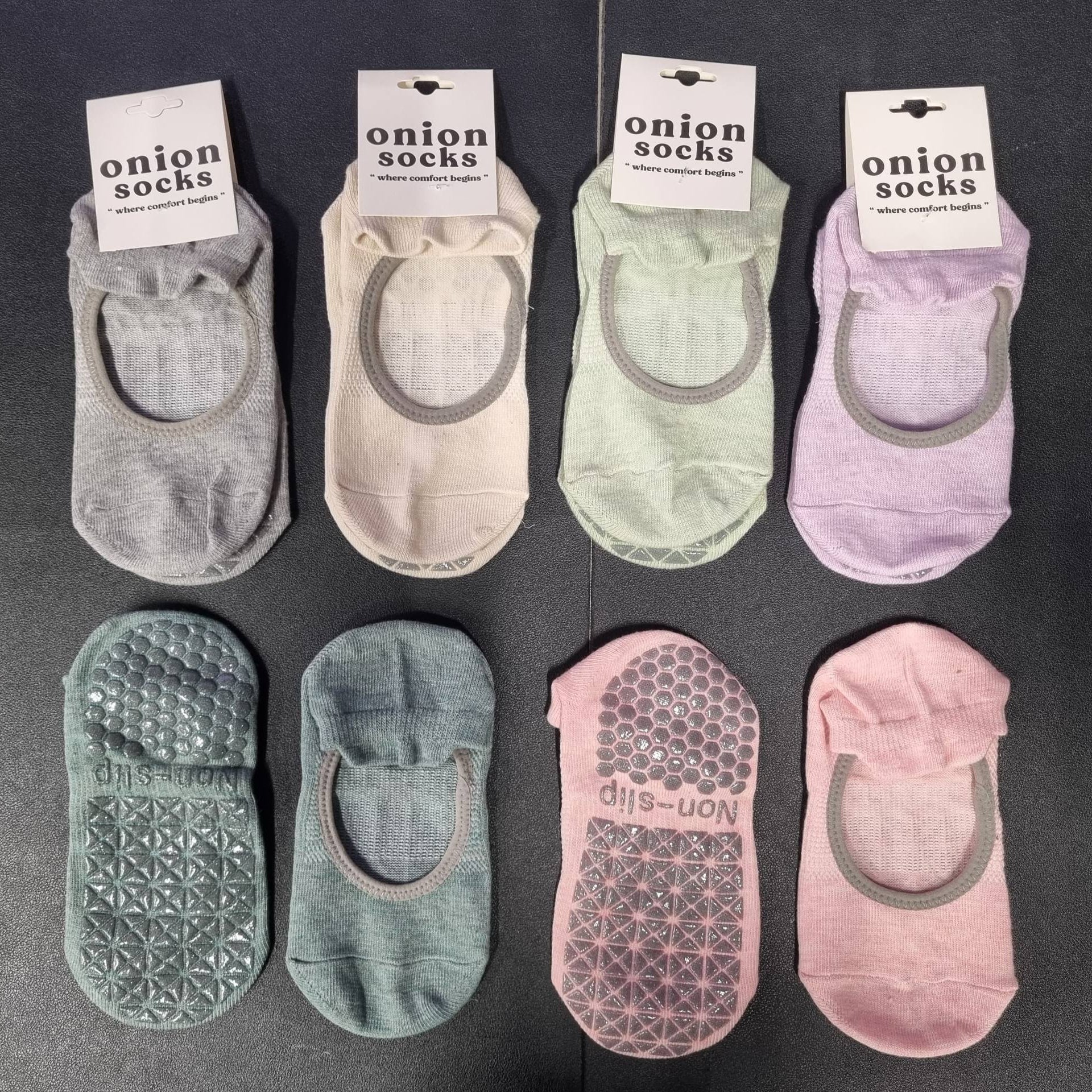 [S] Yoga Pilates Non-Slip Grip Sock for Women - Image 18