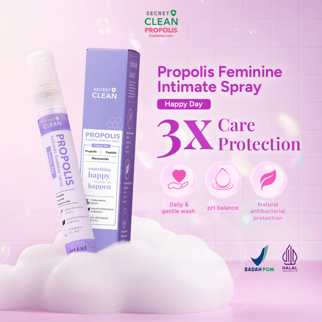 SECRET CLEAN Propolis Feminine Wash & Spray HAPPY DAY - Image 3