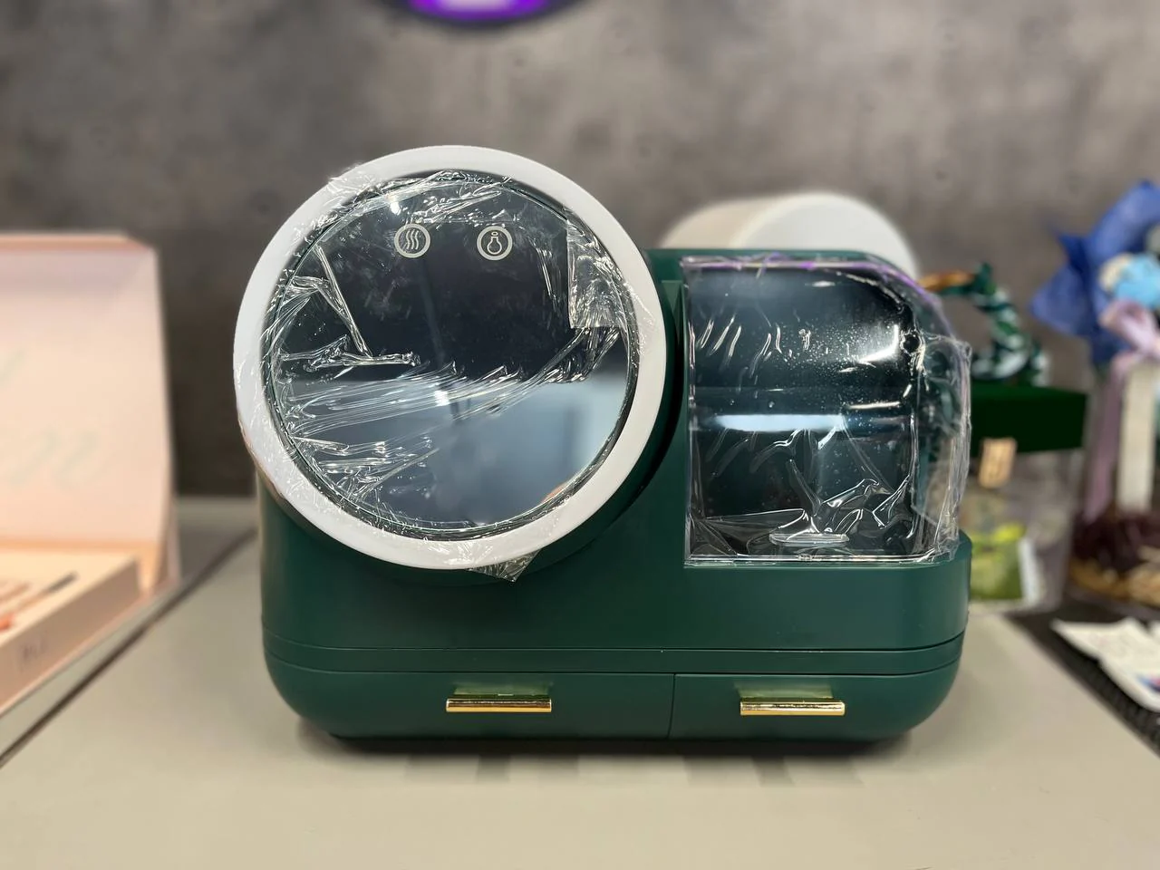 Skincare Cosmetics Vanity Storage with mirror - Image 3