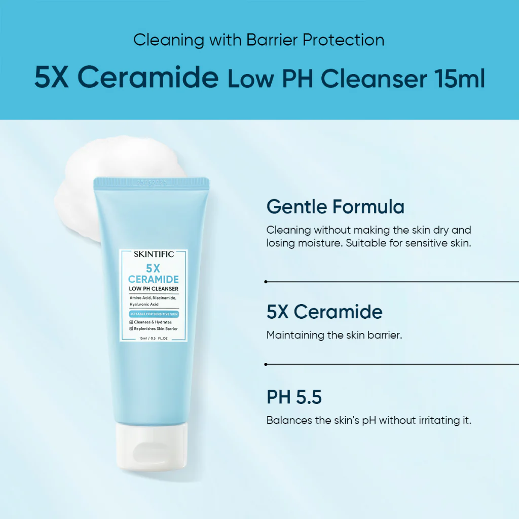 SKINTIFIC 5X Ceramide Barrier Repair Travel Kit - Image 3