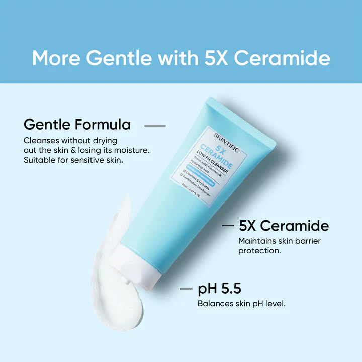 SKINTIFIC 5x Ceramide Low Ph Cleanser - Image 3