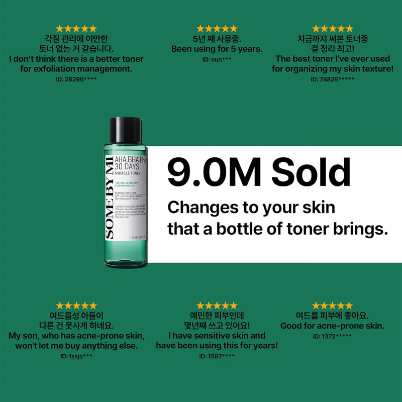 SOMEBYMI AHA BHA PHA 30 Days Miracle Toner 150ml - Image 7
