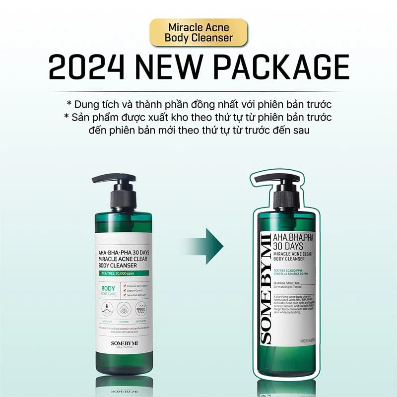SOMEBYMI AHA BHA PHA 30Days Miracle Acne Clear Body Cleanser 400g - Image 10