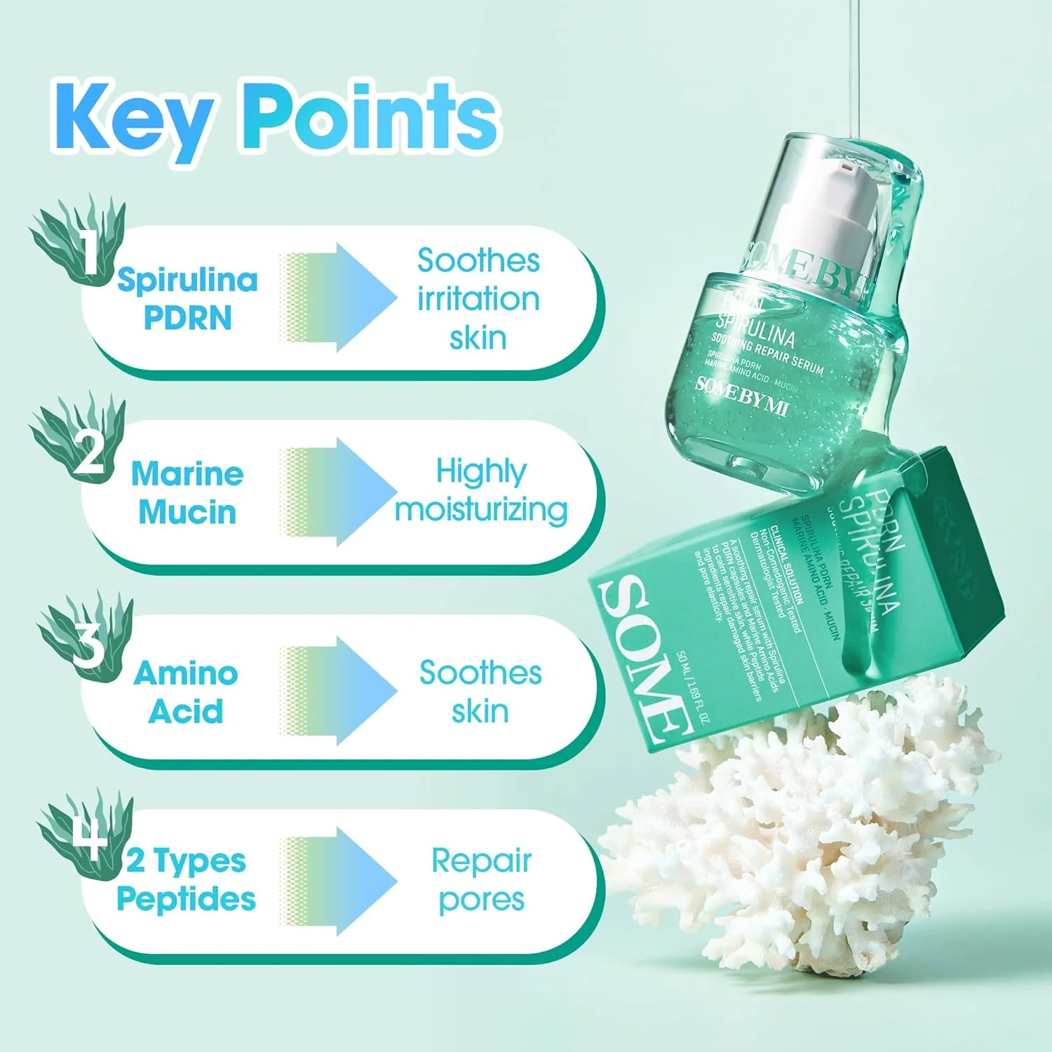 SOMEBYMI PDRN Spirulina Soothing Relief Serum 50ml - Image 7