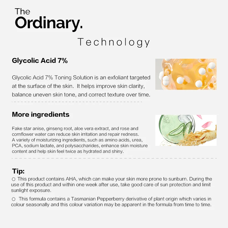 THE ORDINARY Glycolic Acid 7% Toning Solution (240ml) - Image 12