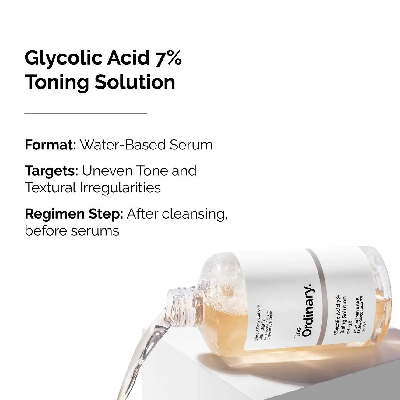 THE ORDINARY Glycolic Acid 7% Toning Solution (240ml) - Image 4
