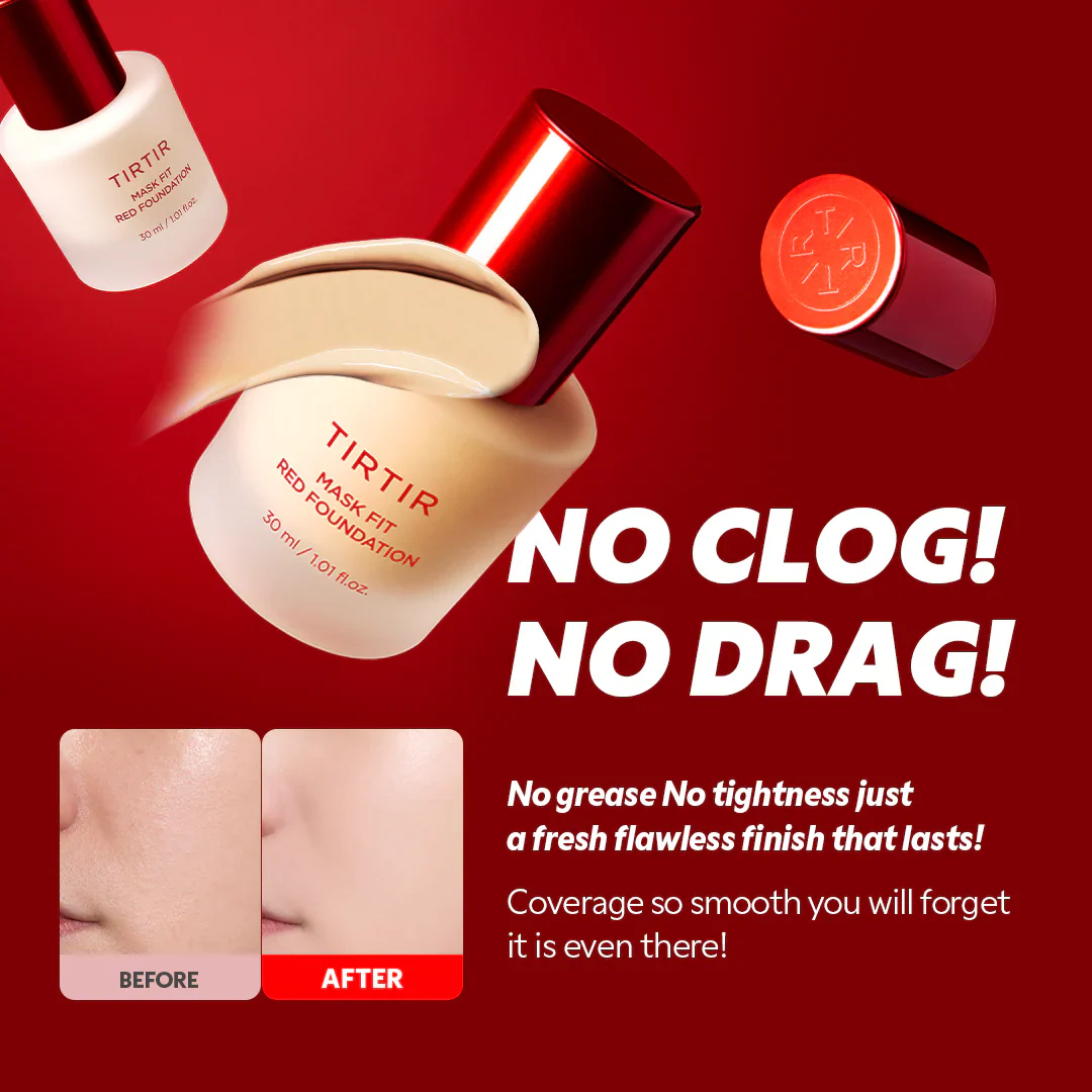 TIRTIR Mask Fit Red Foundation (4 Shades) - Image 2