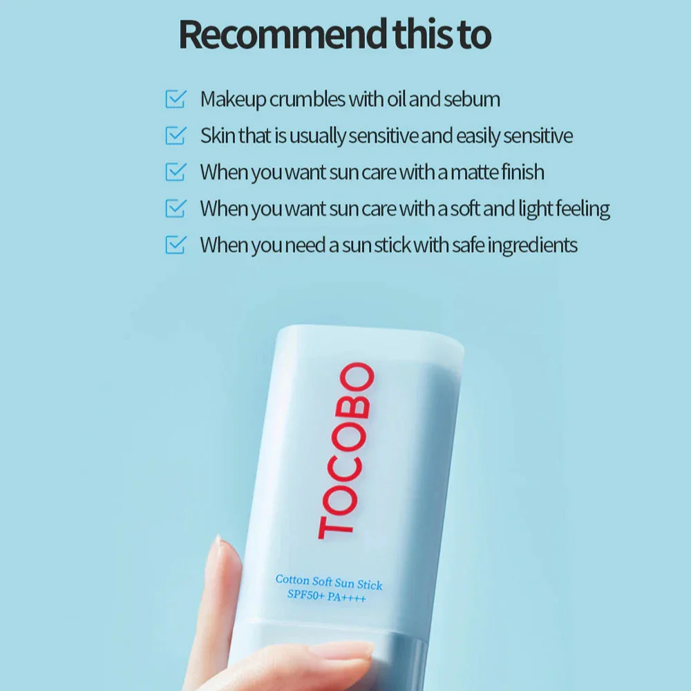 TOCOBO Cotton Soft Sun Stick SPF50+ PA++++ 19g - Image 5