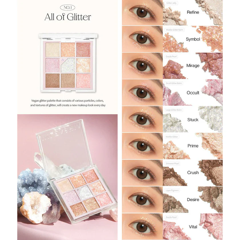 UNLEASHIA Glitterpedia Eye Palette 6.6g (6 Shades) - Image 3